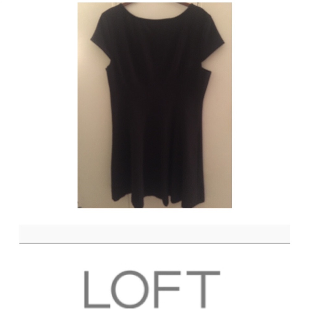 LOFT 12p Black Dress